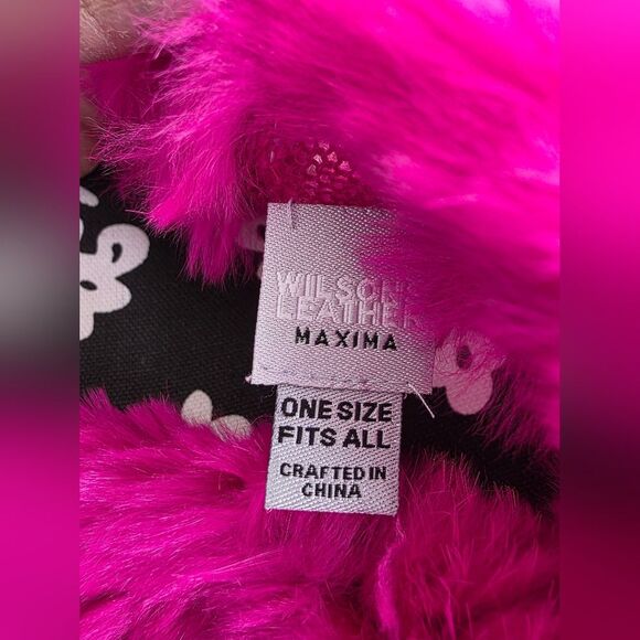 Wilsons Leather Women Soft Rabbit Fur Shawl Poncho Asymmetrical Rhombus Pullover - Picture 5 of 9